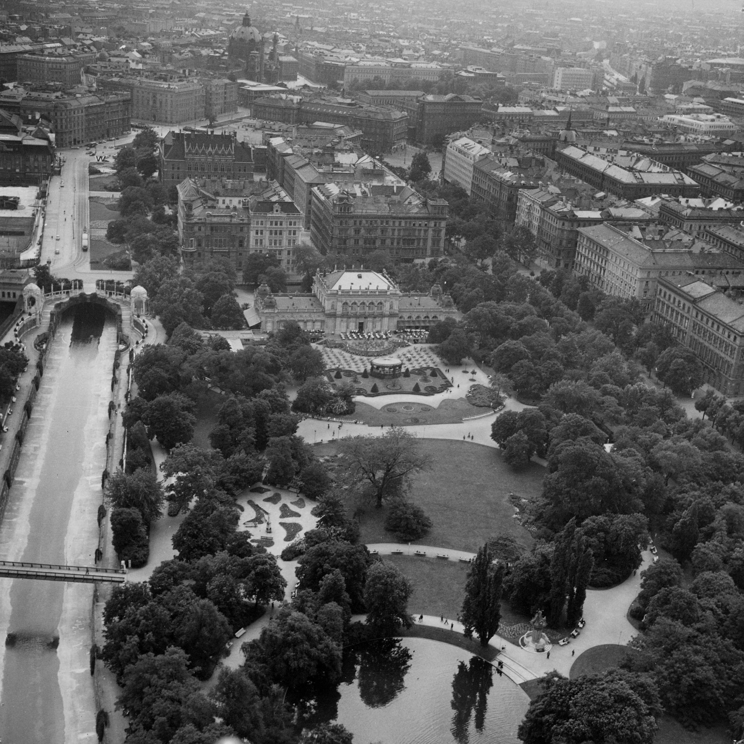Vienna City Park, Aerial View, Stadtgartenamt